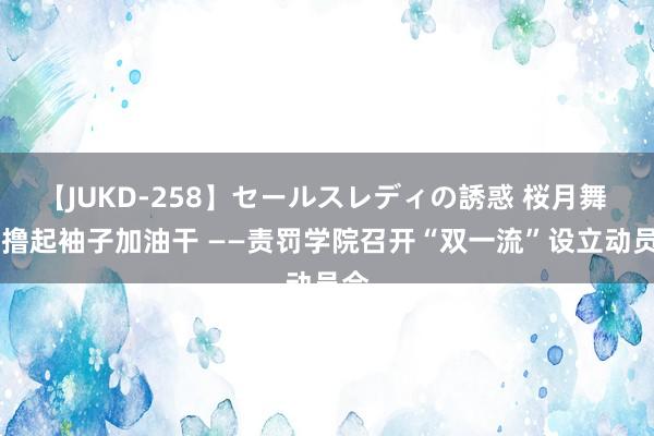 【JUKD-258】セールスレディの誘惑 桜月舞 他 撸起袖子加油干 ——责罚学院召开“双一流”设立动员会