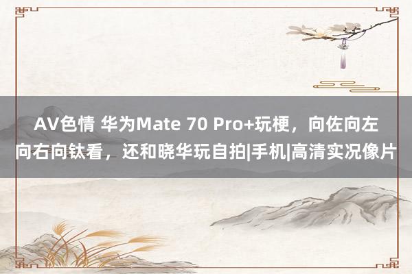 AV色情 华为Mate 70 Pro+玩梗，向佐向左向右向钛看，还和晓华玩自拍|手机|高清实况像片